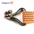 10M/12M Lashing Strap With Double Hook 5000kg yellow cloth ribbon nylon spinning fiber weaving quality is good